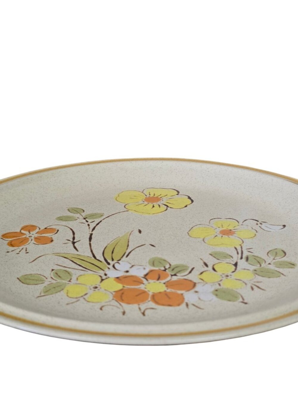 Vintage Floral Stoneware Dinner Hearthside Garden Festival Sunshine Flower 1970s - Picture 4 of 8